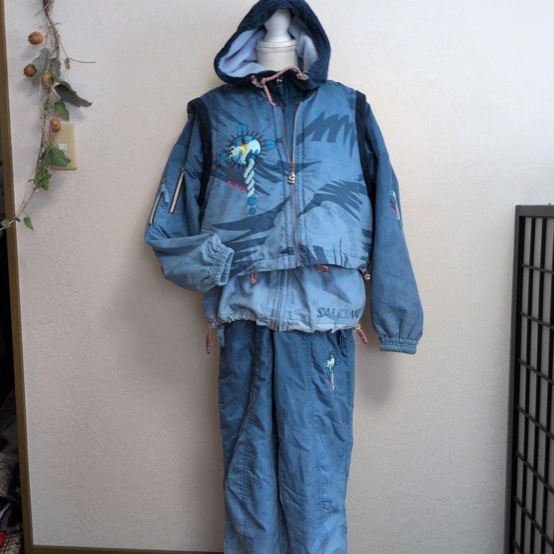 SALOMON ソロモン　レディーススキーウェア 上下＋ベスト付き　L サイズ