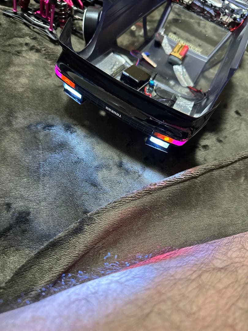 ヨコモ 86トレノ リトラ自動開閉仕様 リア電飾回復しました！3ドア後期仕様