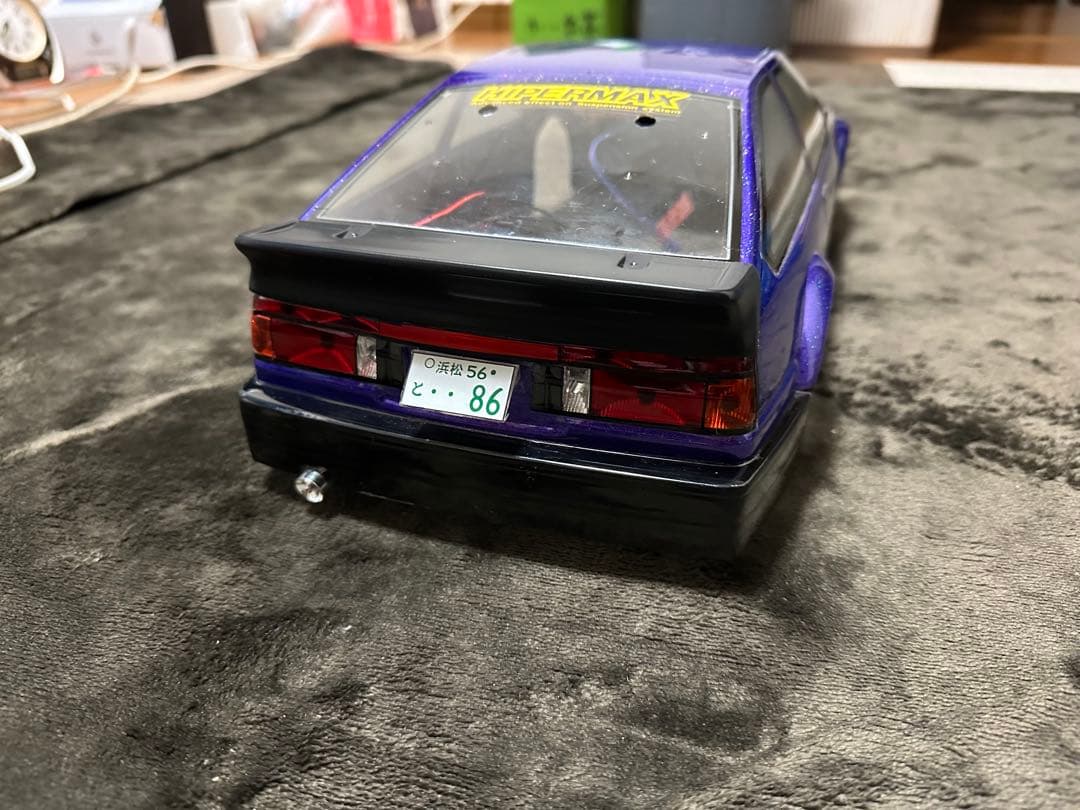 ヨコモ 86トレノ リトラ自動開閉仕様 リア電飾回復しました！3ドア後期仕様