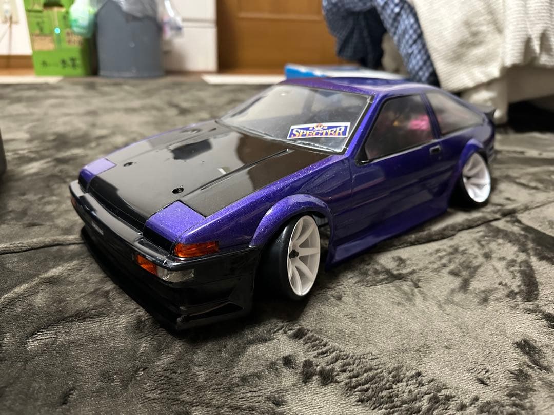 ヨコモ 86トレノ リトラ自動開閉仕様 リア電飾回復しました！3ドア後期仕様