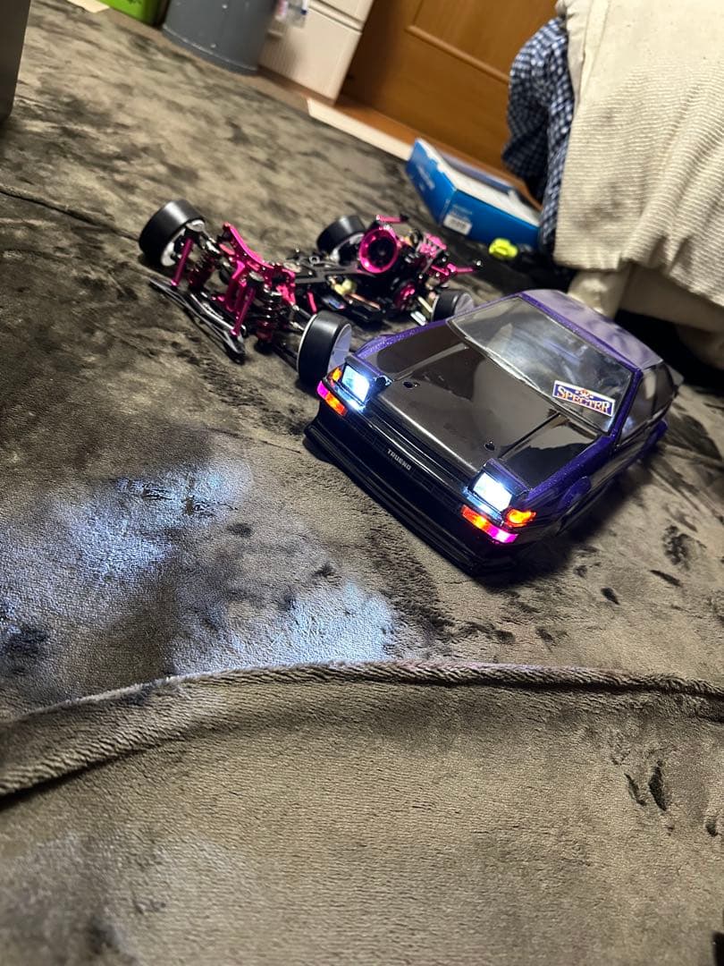 ヨコモ 86トレノ リトラ自動開閉仕様 リア電飾回復しました！3ドア後期仕様