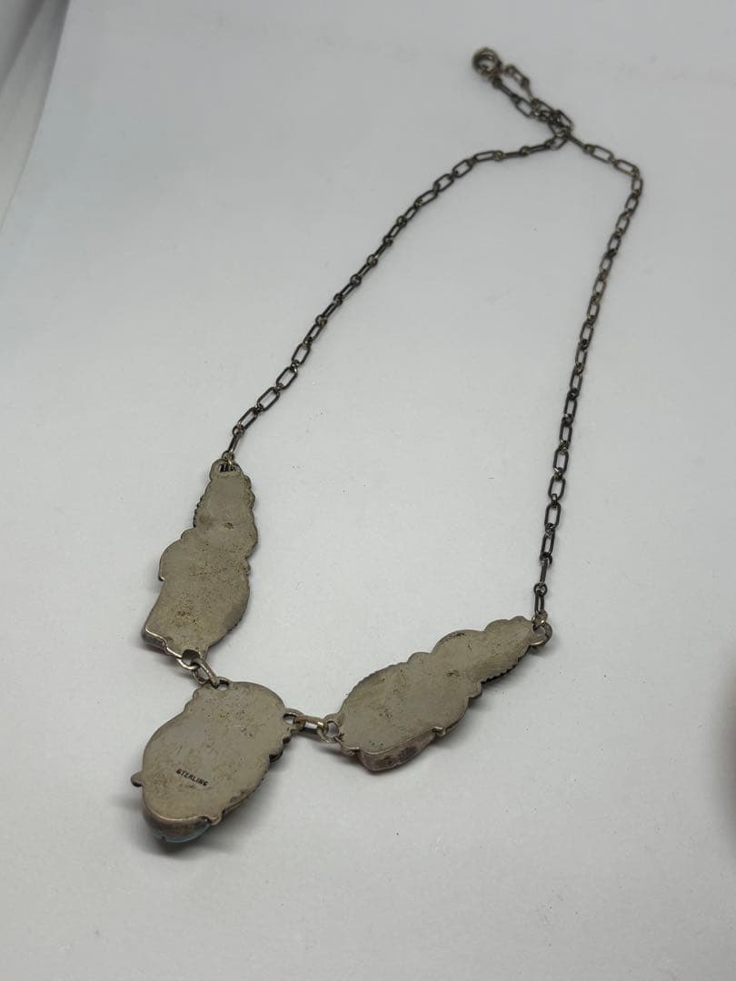 インディアンジュエリー STERLING Silver ターコイズ ネックレス