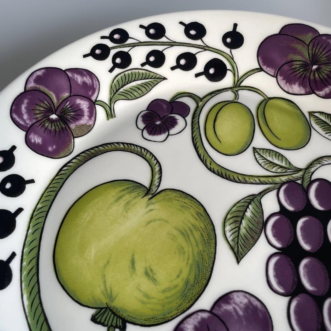 旧ロゴ アラビアARABIA パープル パラティッシ プレート 26cm 2枚