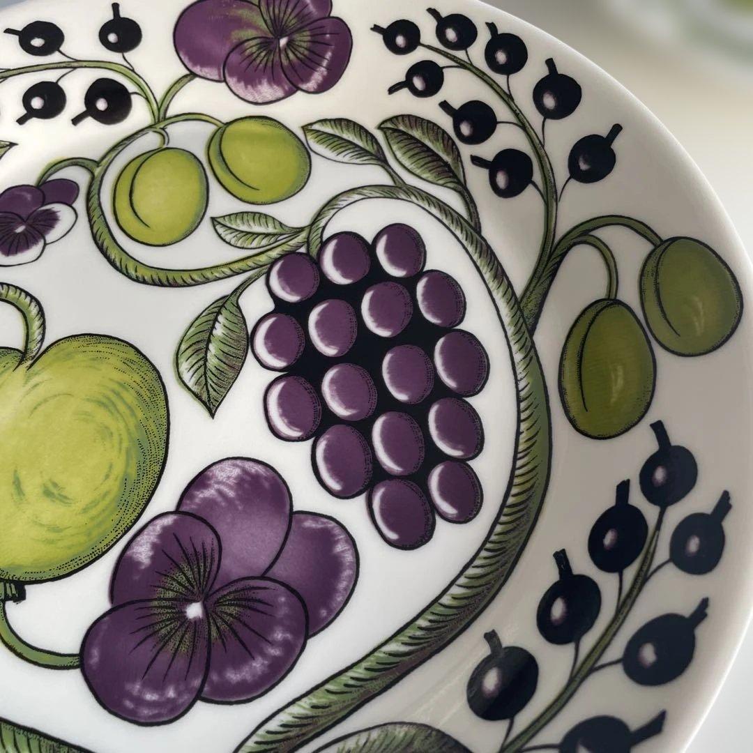 旧ロゴ アラビアARABIA パープル パラティッシ プレート 26cm 2枚