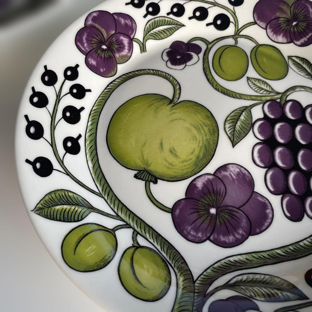 旧ロゴ アラビアARABIA パープル パラティッシ プレート 26cm 2枚