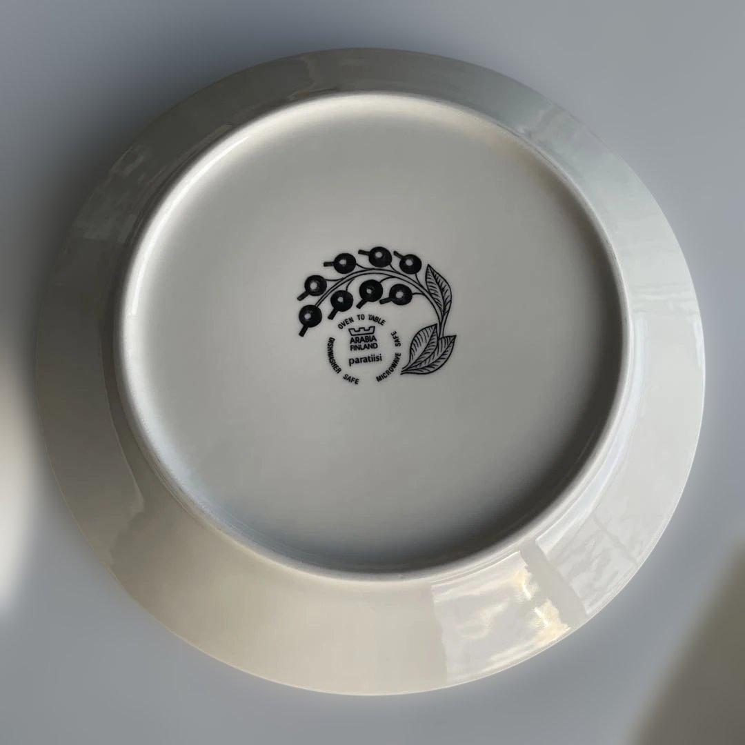 旧ロゴ アラビアARABIA パープル パラティッシ プレート 26cm 2枚