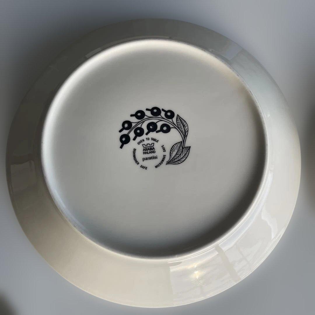 旧ロゴ アラビアARABIA パープル パラティッシ プレート 26cm 2枚