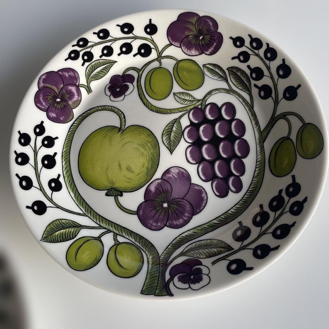 旧ロゴ アラビアARABIA パープル パラティッシ プレート 26cm 2枚