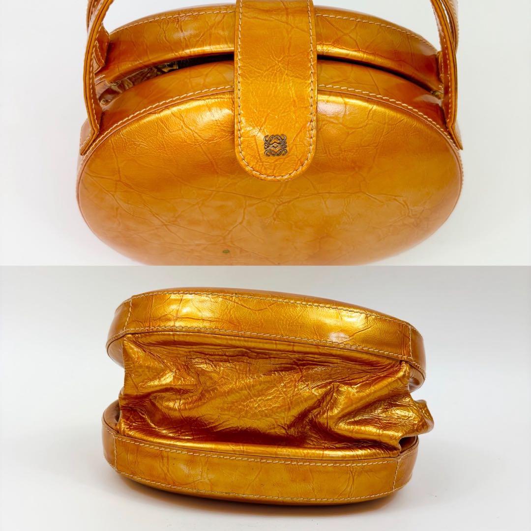 希少　オールド　ロエベ 2way ハンドバッグ　ショルダーバッグ　ラウンド