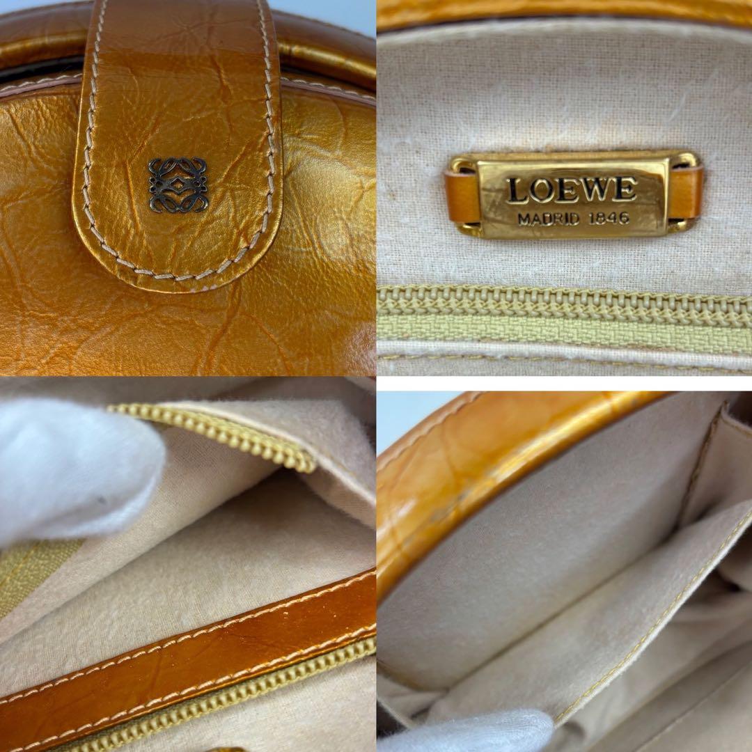 希少　オールド　ロエベ 2way ハンドバッグ　ショルダーバッグ　ラウンド