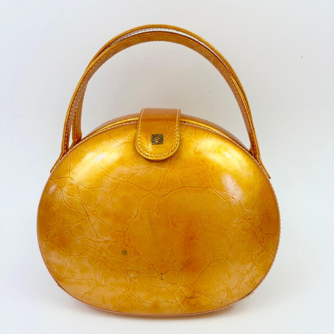 希少　オールド　ロエベ 2way ハンドバッグ　ショルダーバッグ　ラウンド