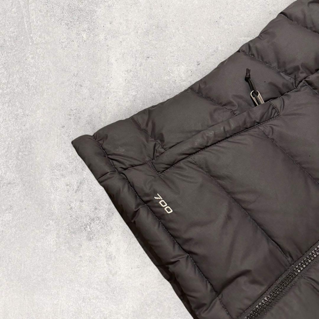 【ザ・ノースフェイス】ダウンベスト　ヌプシ　700 黒　S 刺繍ロゴ　g