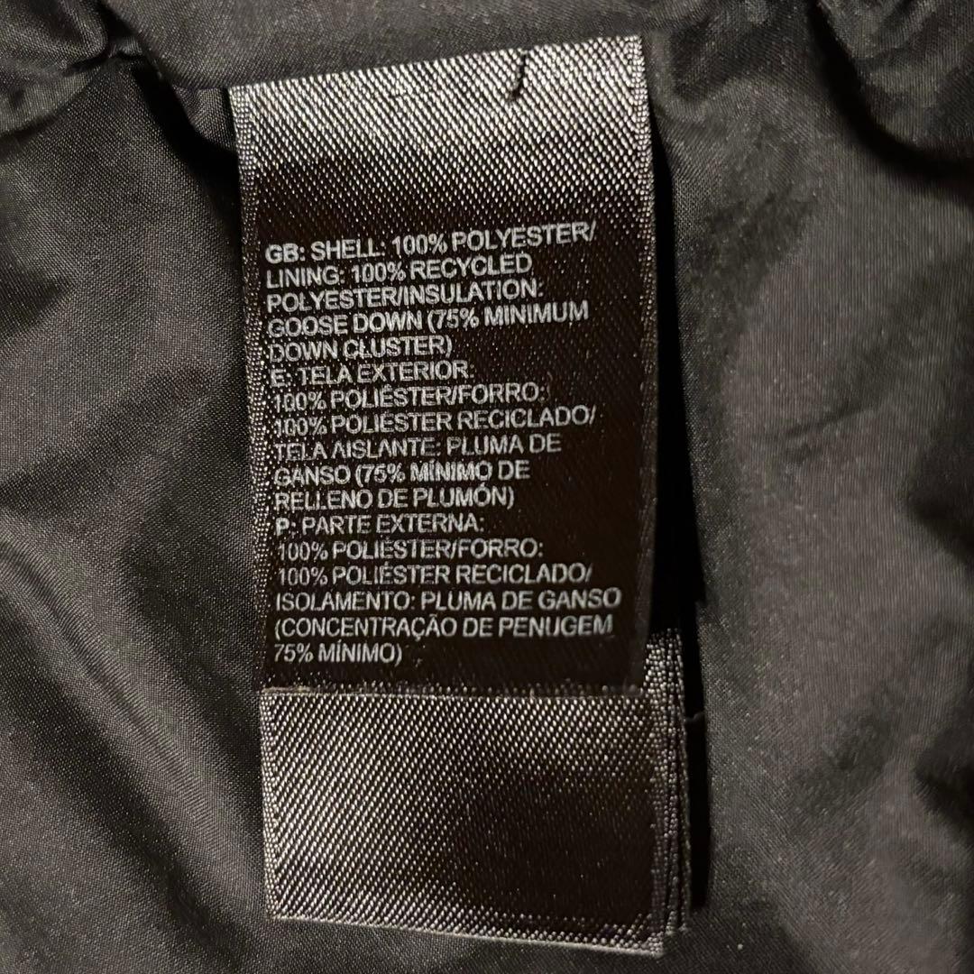 【ザ・ノースフェイス】ダウンベスト　ヌプシ　700 黒　S 刺繍ロゴ　g