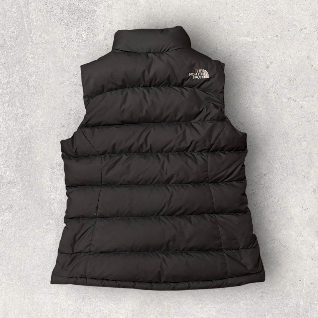 【ザ・ノースフェイス】ダウンベスト　ヌプシ　700 黒　S 刺繍ロゴ　g