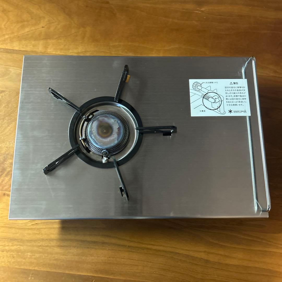 スノーピーク　ギガパワープレートバーナー　ガス缶セット