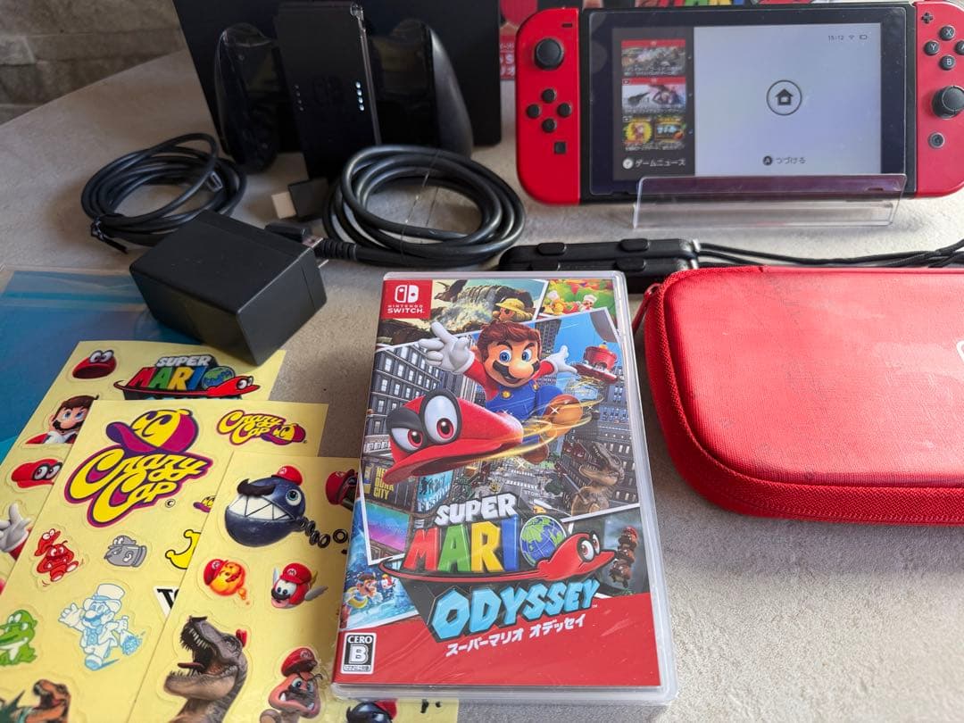 Nintendo Switch マリオオデッセイセット 本体一式＋新品ソフト