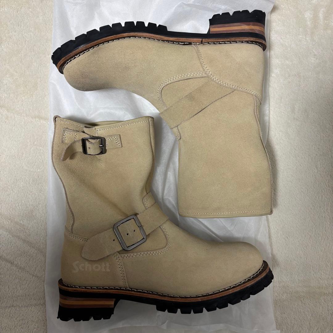 ショット SCHOTT S23001 エンジニアブーツ スエード　バイク　ブーツ
