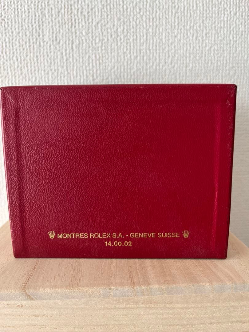 【ROLEX純正 14.00.02】赤レザーオイスターパーペチュアデイトジャス