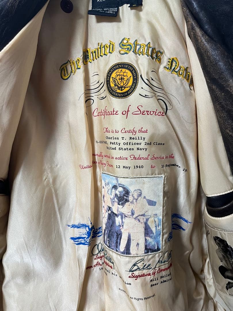 AVIREX アヴィレックス フライトジャケット レザー G-1 7823