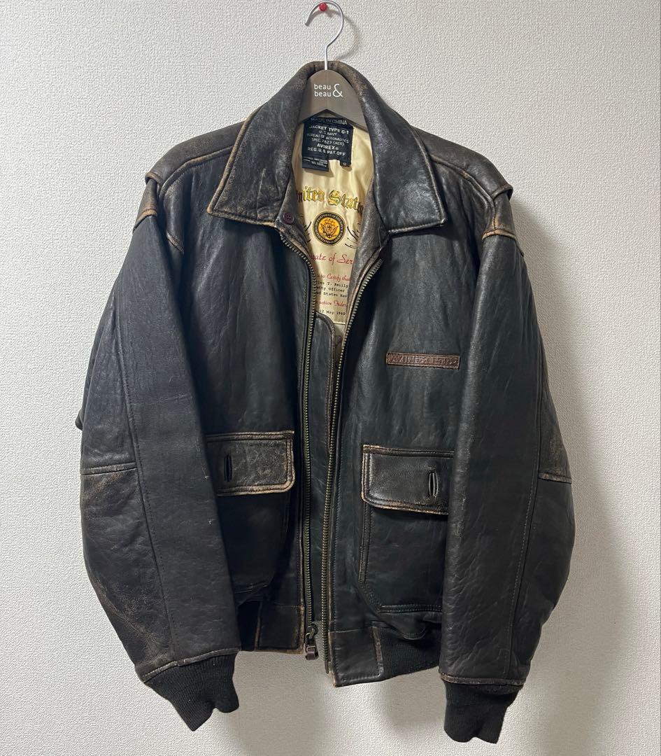 AVIREX アヴィレックス フライトジャケット レザー G-1 7823