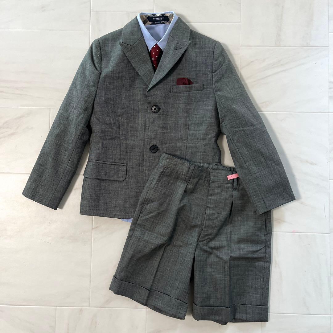 バーバリーロンドン フォーマルスーツ 120男の子スーツ 入学 卒園 豪華