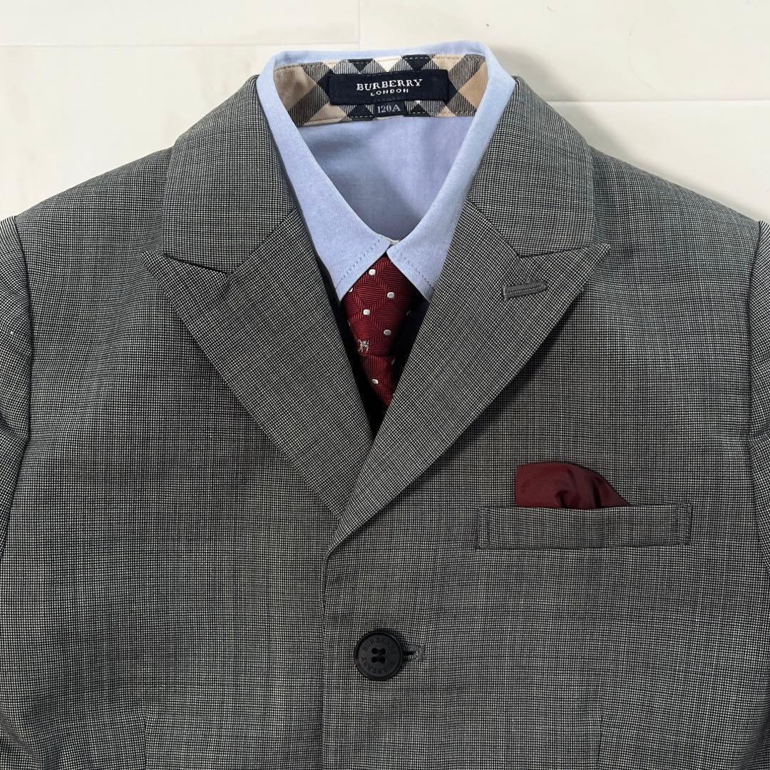 バーバリーロンドン フォーマルスーツ 120男の子スーツ 入学 卒園 豪華