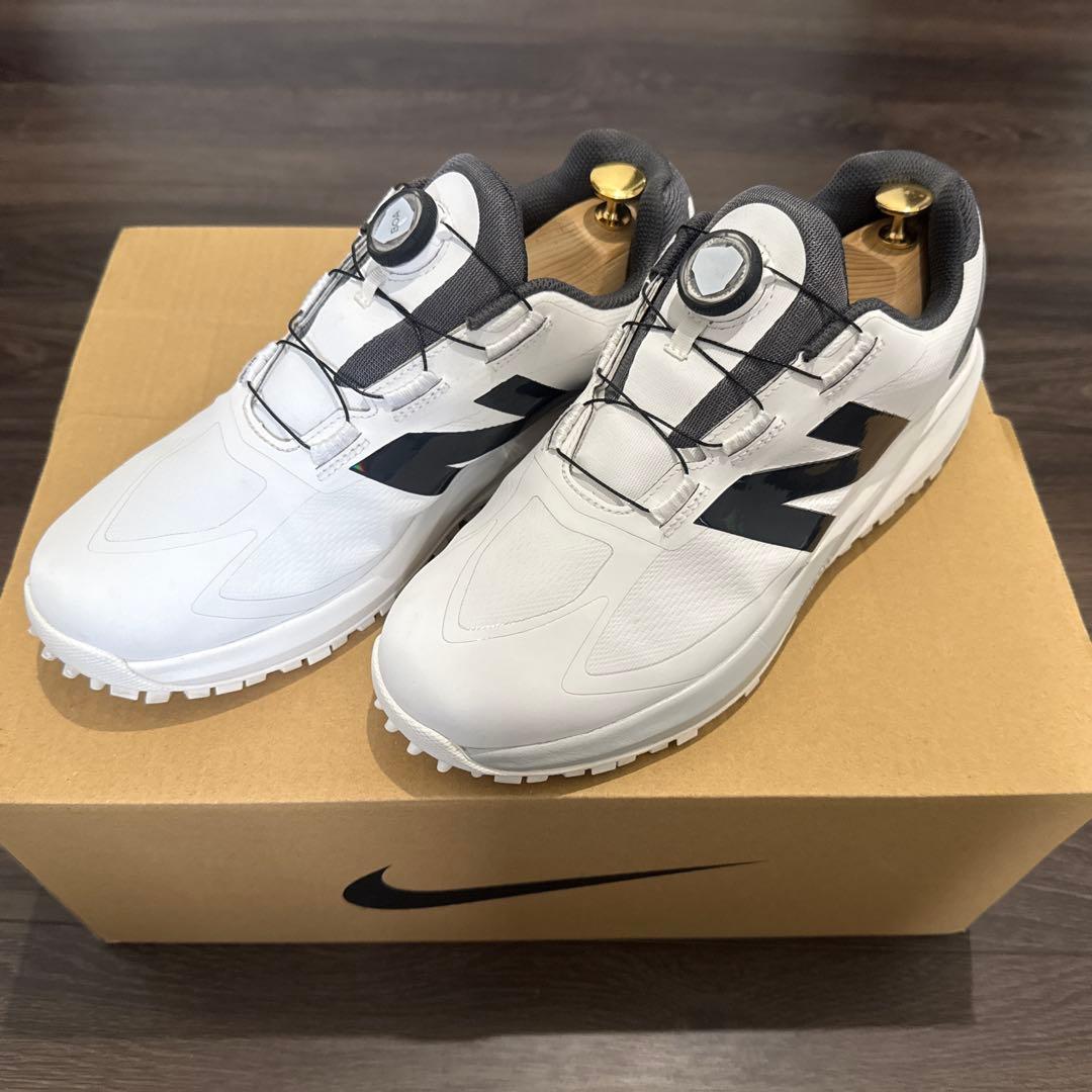 New Balance ゴルフシューズ BOAシステム ホワイト