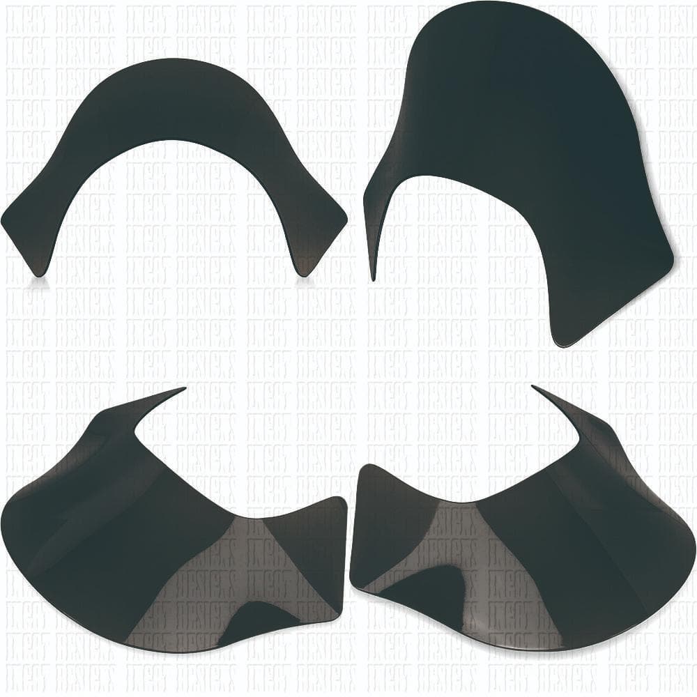 ハーレー クォーターフェアリング用 リップスクリーン スモーク ラミナータイプ