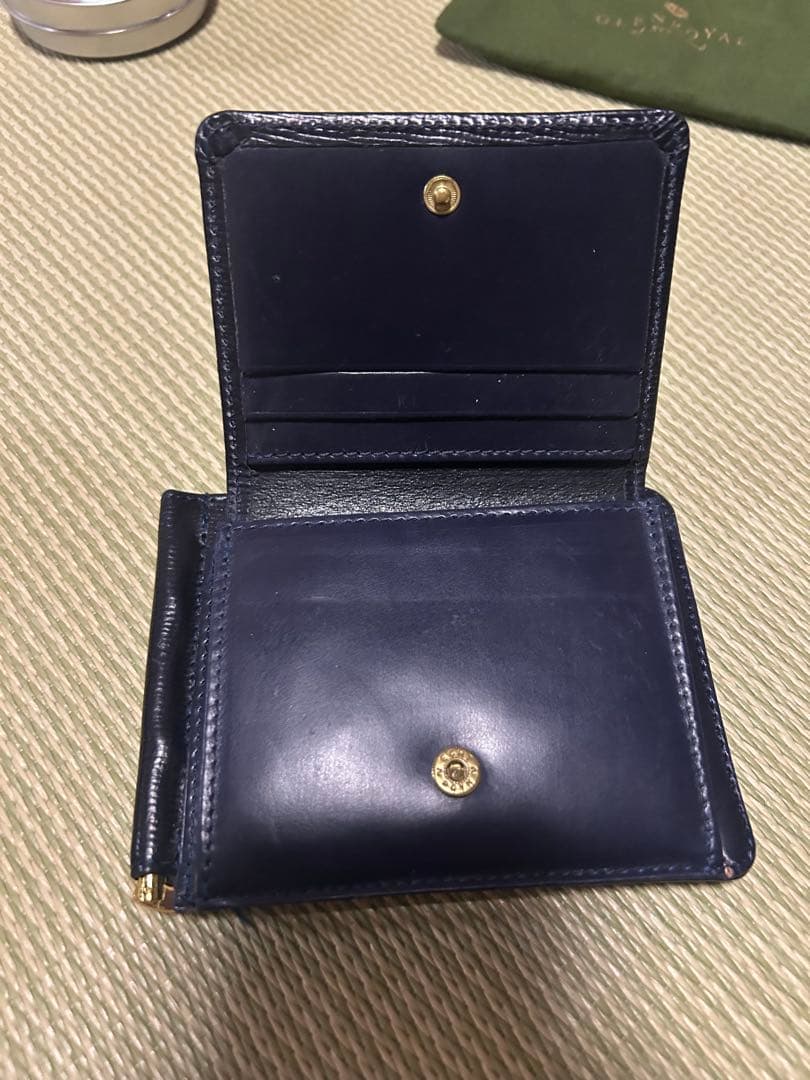 GLEN/グレンロイヤル マネークリップ（小銭入れ付）（エンボス）