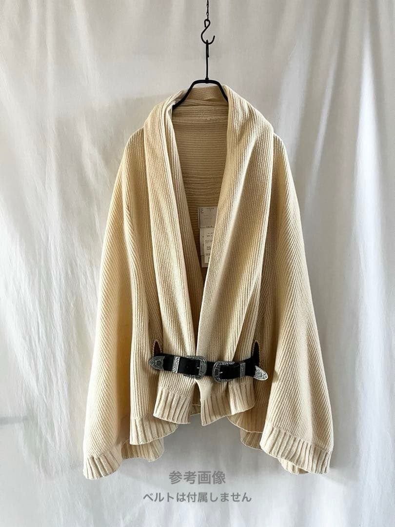 sacai サカイ ショールカラー ニットポンチョ カーディガン