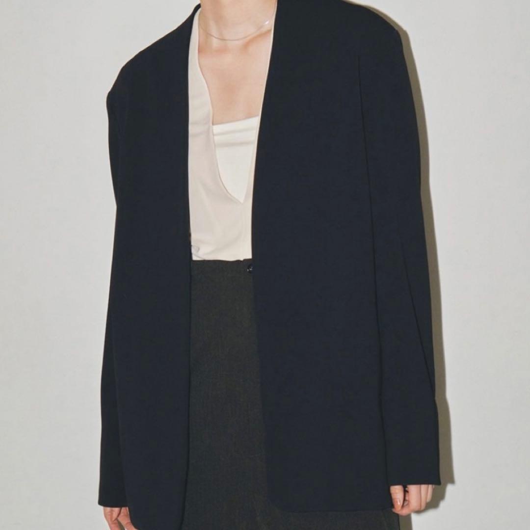 todayfulカラーレスツイルジャケット新品未使用タグ付(黒36)