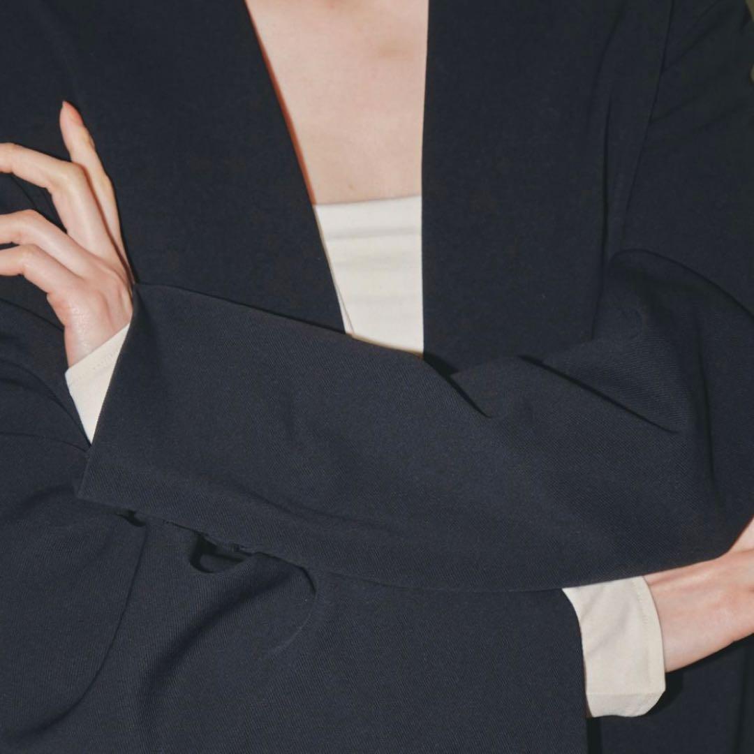 todayfulカラーレスツイルジャケット新品未使用タグ付(黒36)