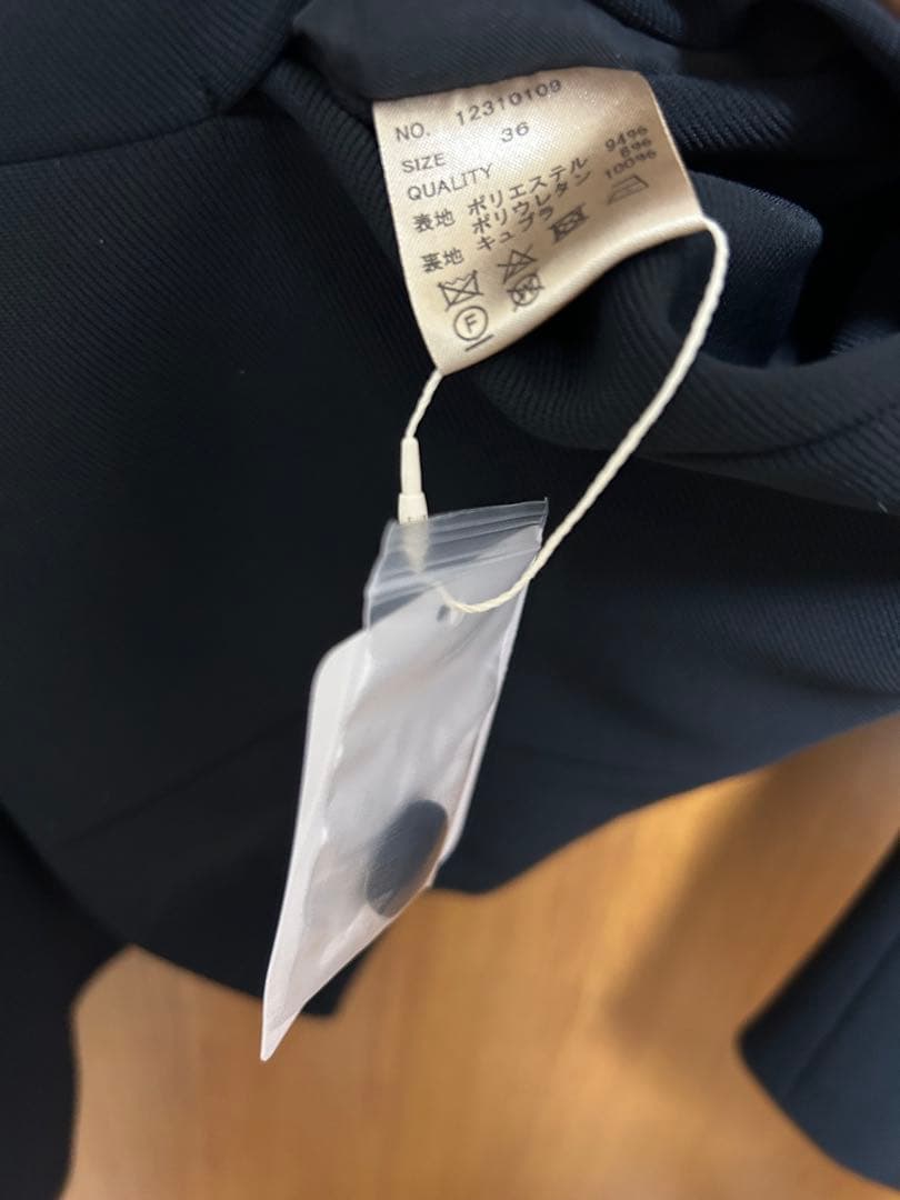todayfulカラーレスツイルジャケット新品未使用タグ付(黒36)