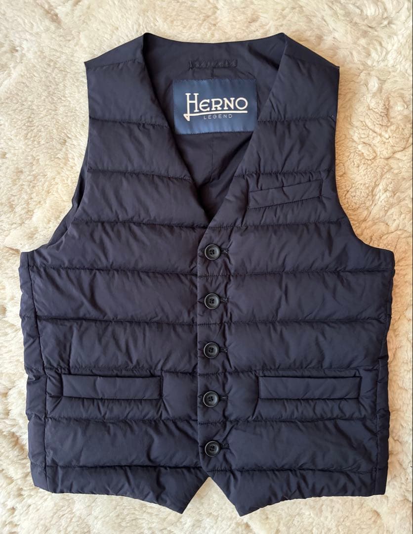 訳あり【HERNO】LEGEND ヘルノ インナーダウンジレ 46