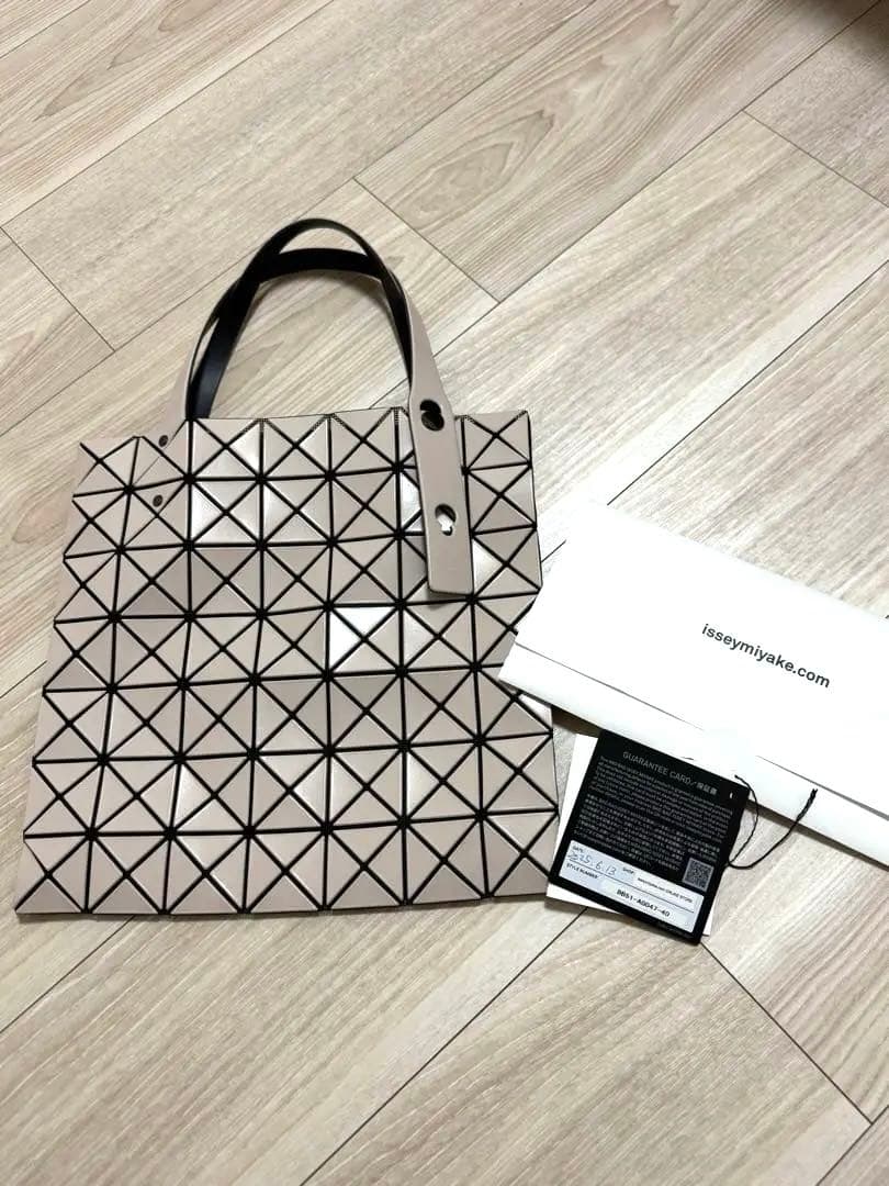 BAO BAO ISSEY MIYAKE PRISM トートバッグ　ベージュ