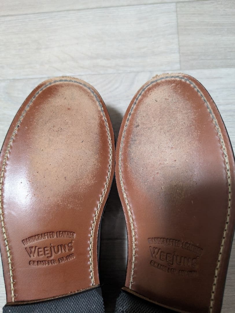 GHbass Weejuns ブラック/ホワイト ローファー