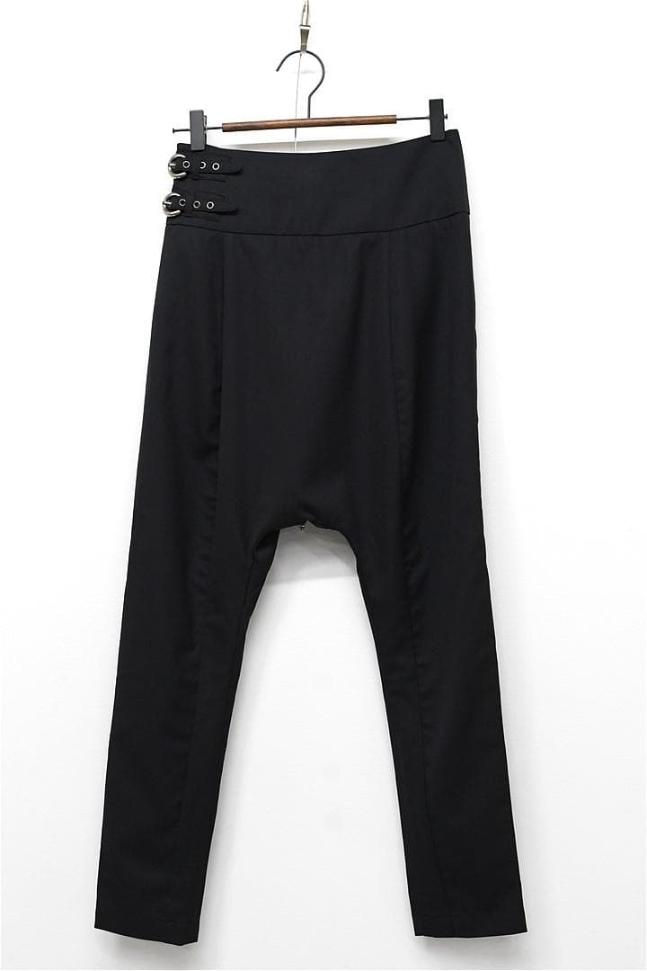 Q348/美品 THOMAS WYLDE サルエルパンツ ハイウエスト 0 黒