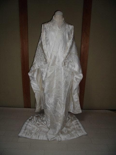 54 花嫁着物 婚礼衣装 白無垢 白打掛 鶴柄