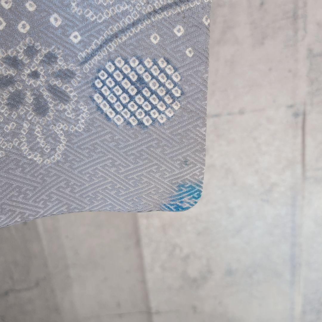 訪問着　フルセット　着物　正絹　絞り　トールサイズ　薄紫　花　C1