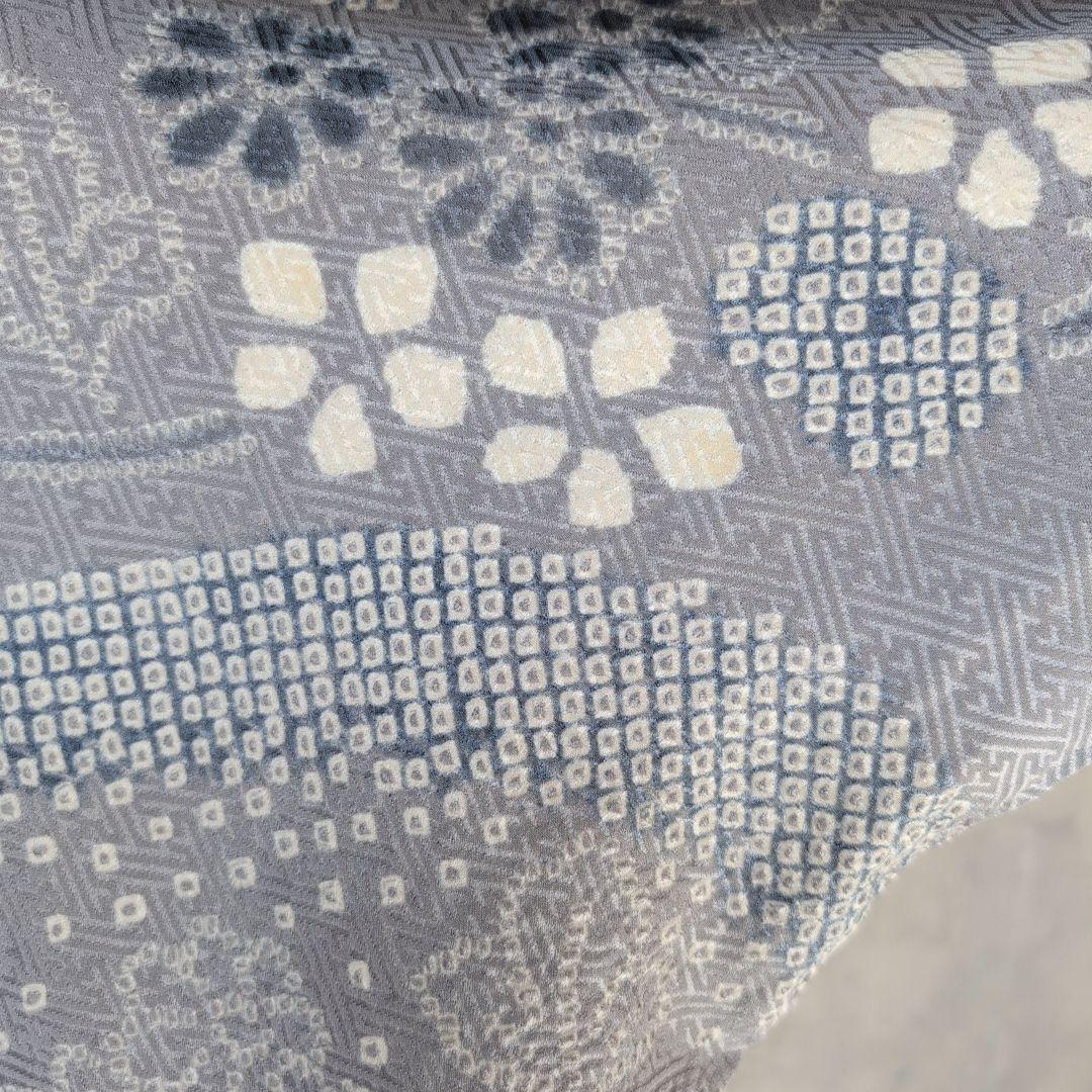 訪問着　フルセット　着物　正絹　絞り　トールサイズ　薄紫　花　C1