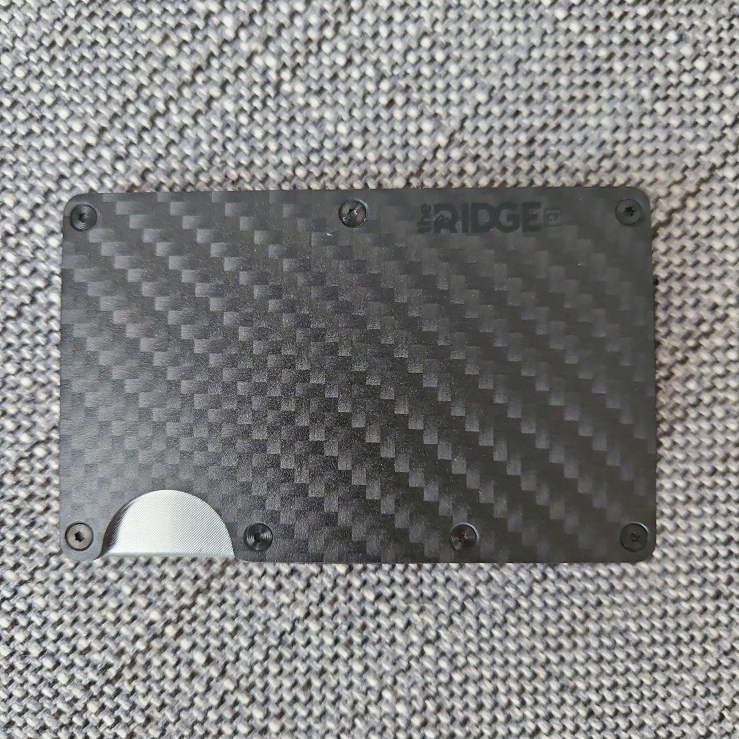 ザリッジ the RIDGE カーボンファイバーウォレット マネークリップ