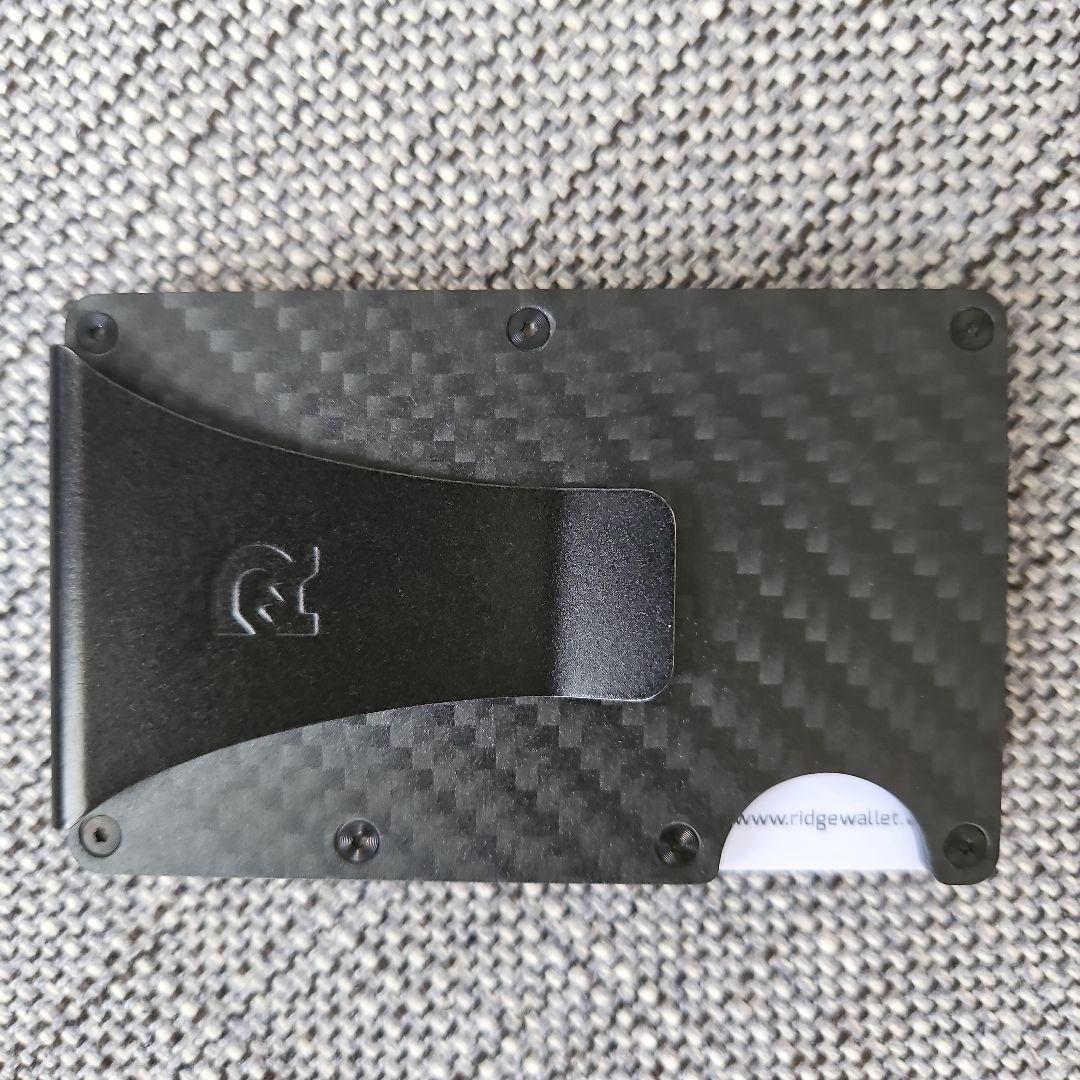 ザリッジ the RIDGE カーボンファイバーウォレット マネークリップ