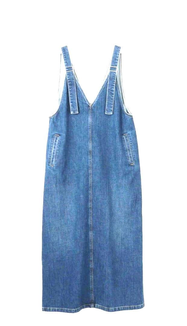 【RED CARD TOKYO 】【23区】 デニムサロペットワンピース