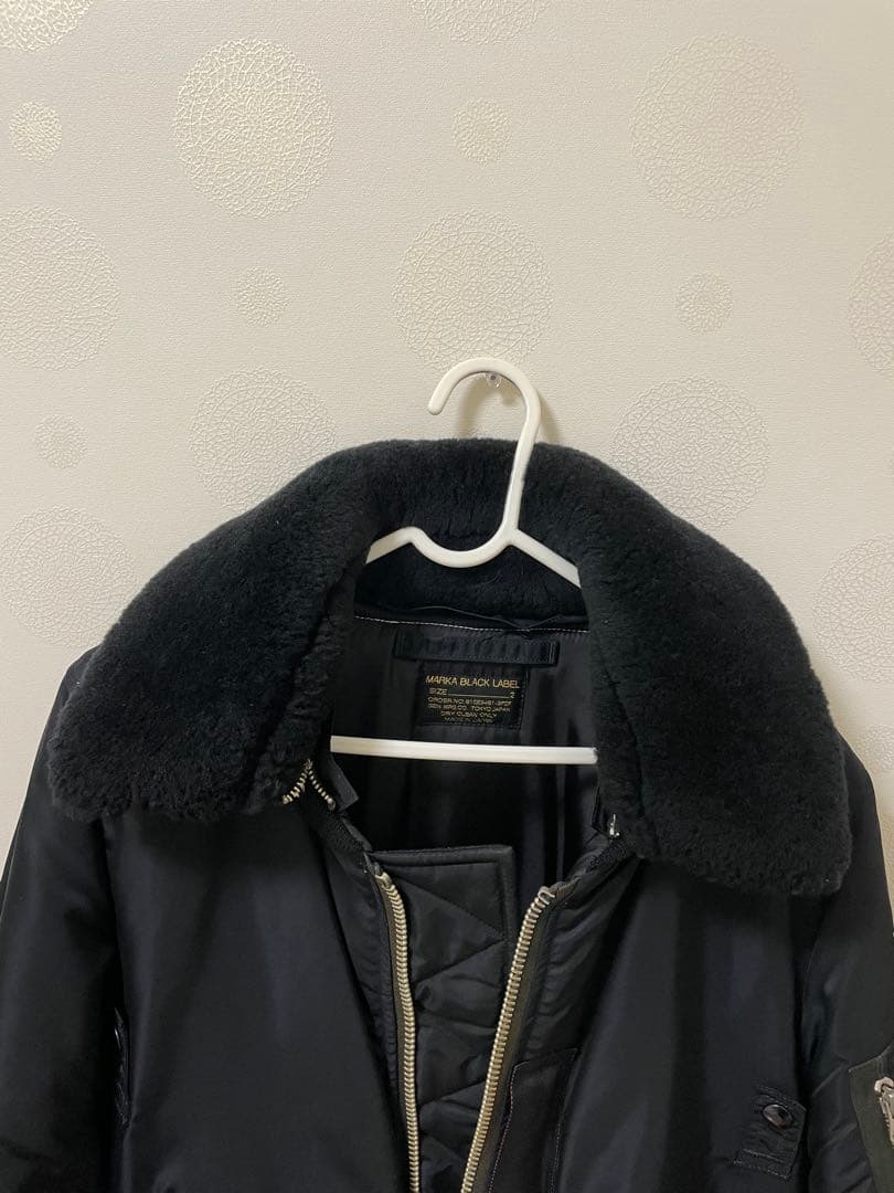 MARKA BLACK LABEL MA-1フライトジャケット　ブラック
