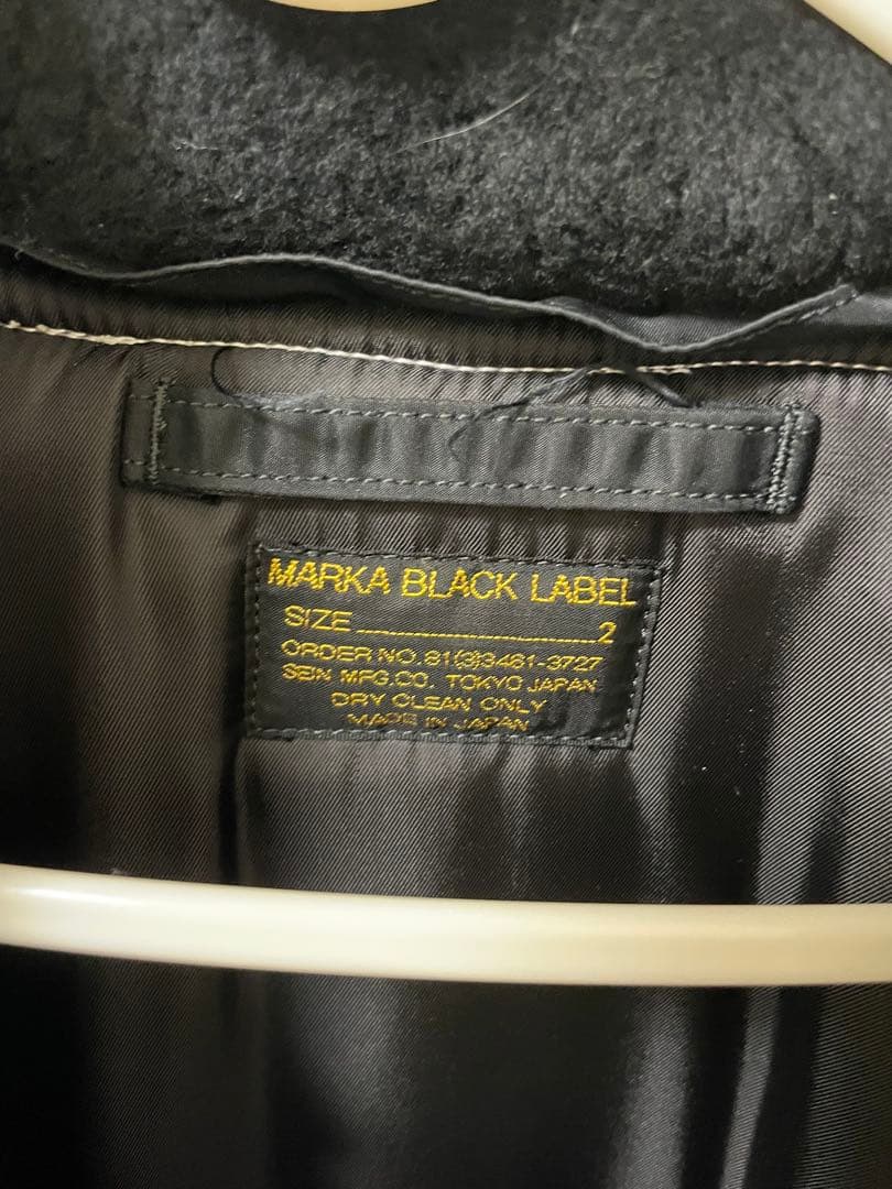 MARKA BLACK LABEL MA-1フライトジャケット　ブラック