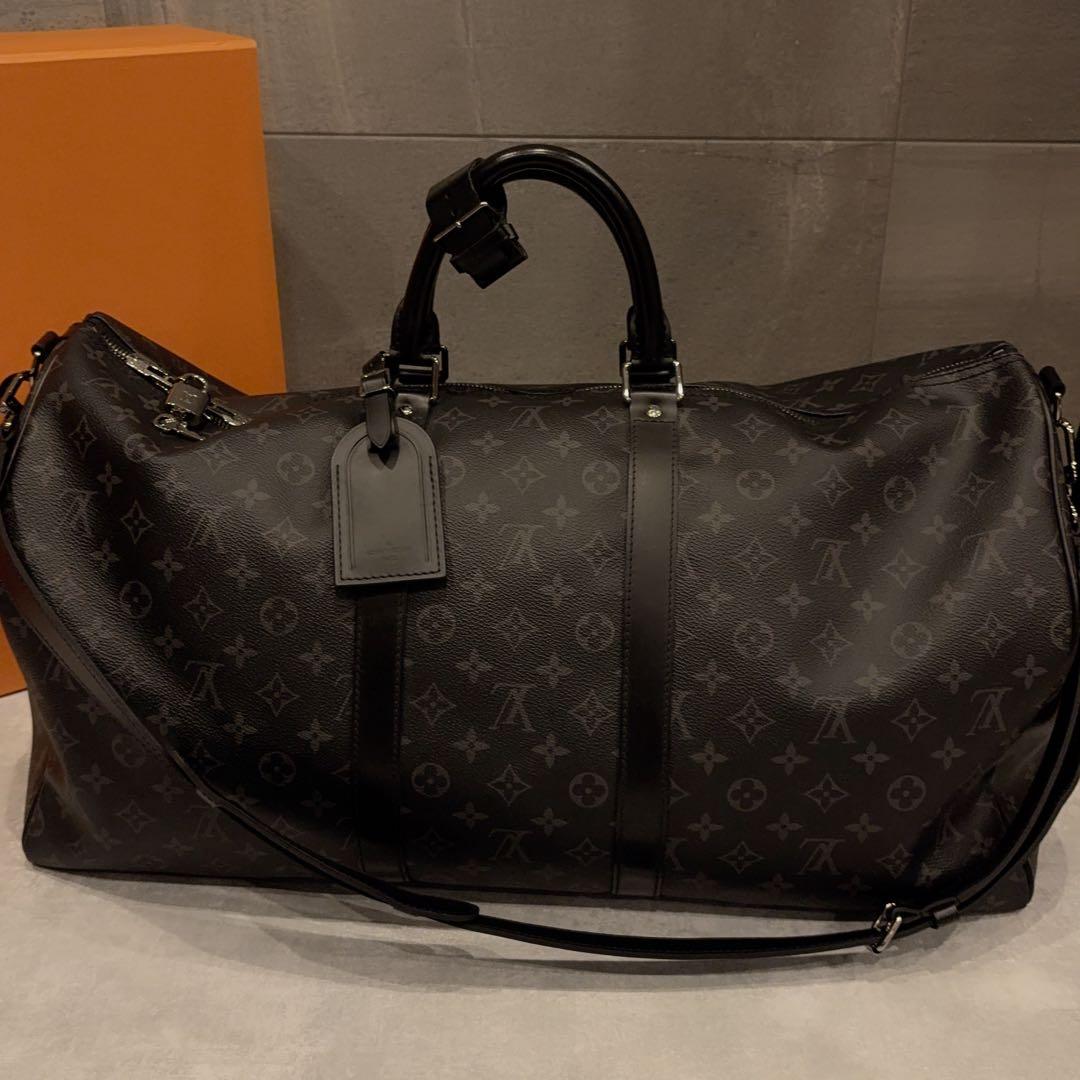 極美品 正規 ルイヴィトン モノグラム エクリプス キーポル バンドリエール55