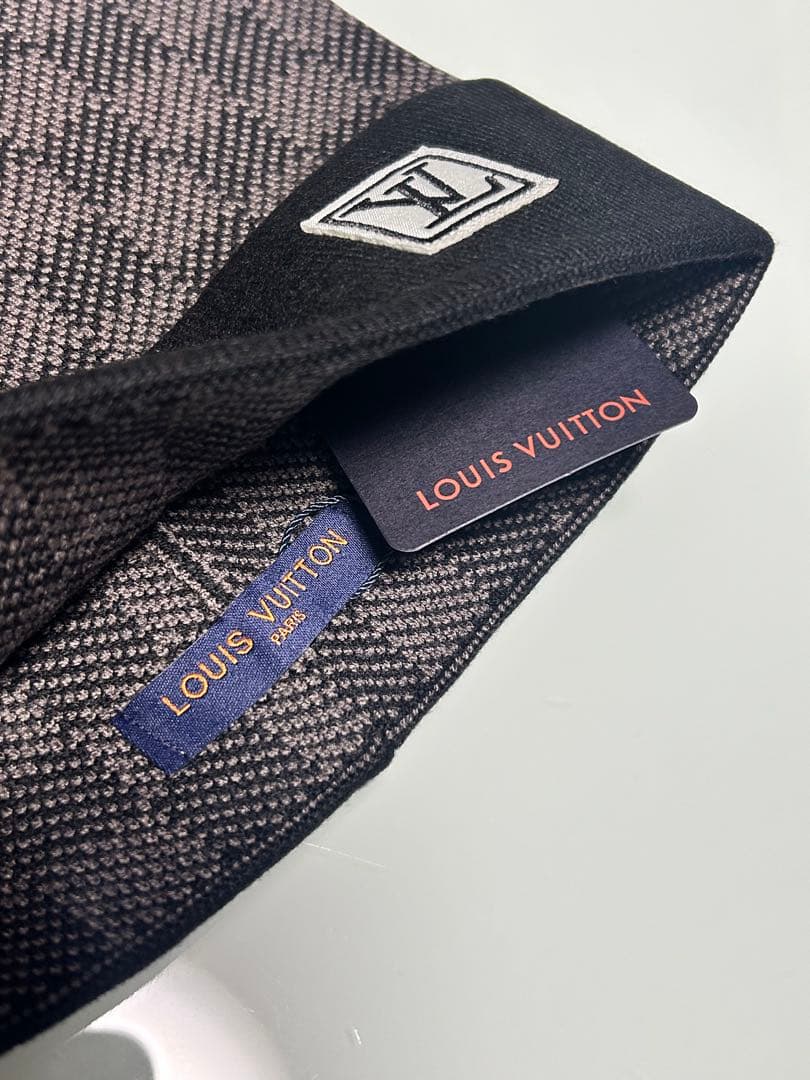 ヴィトン チェック柄ニット帽