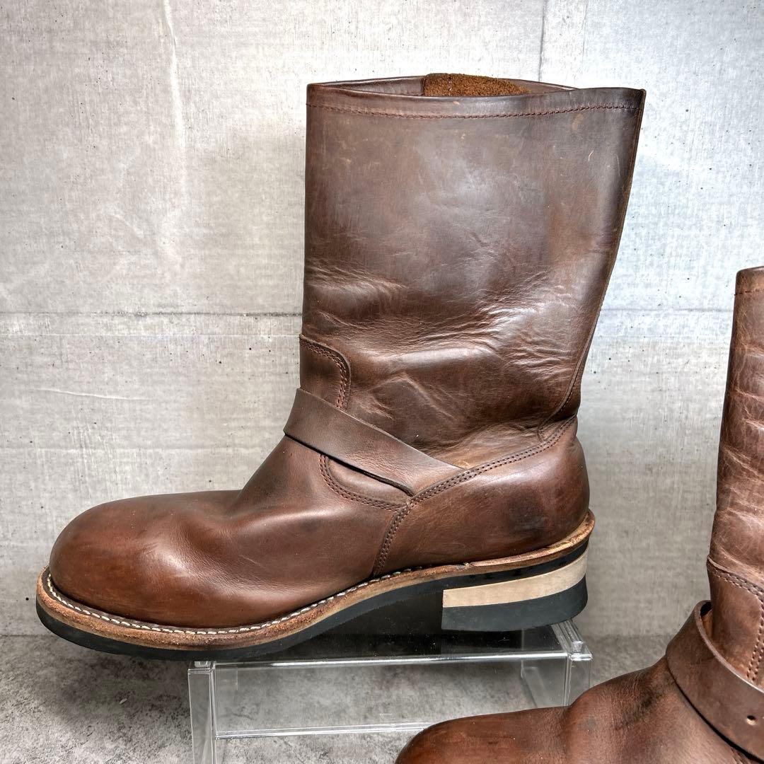 大人気【Hawkins】エンジニアブーツ/オイルド加工/廃盤/ワークブーツ/茶色