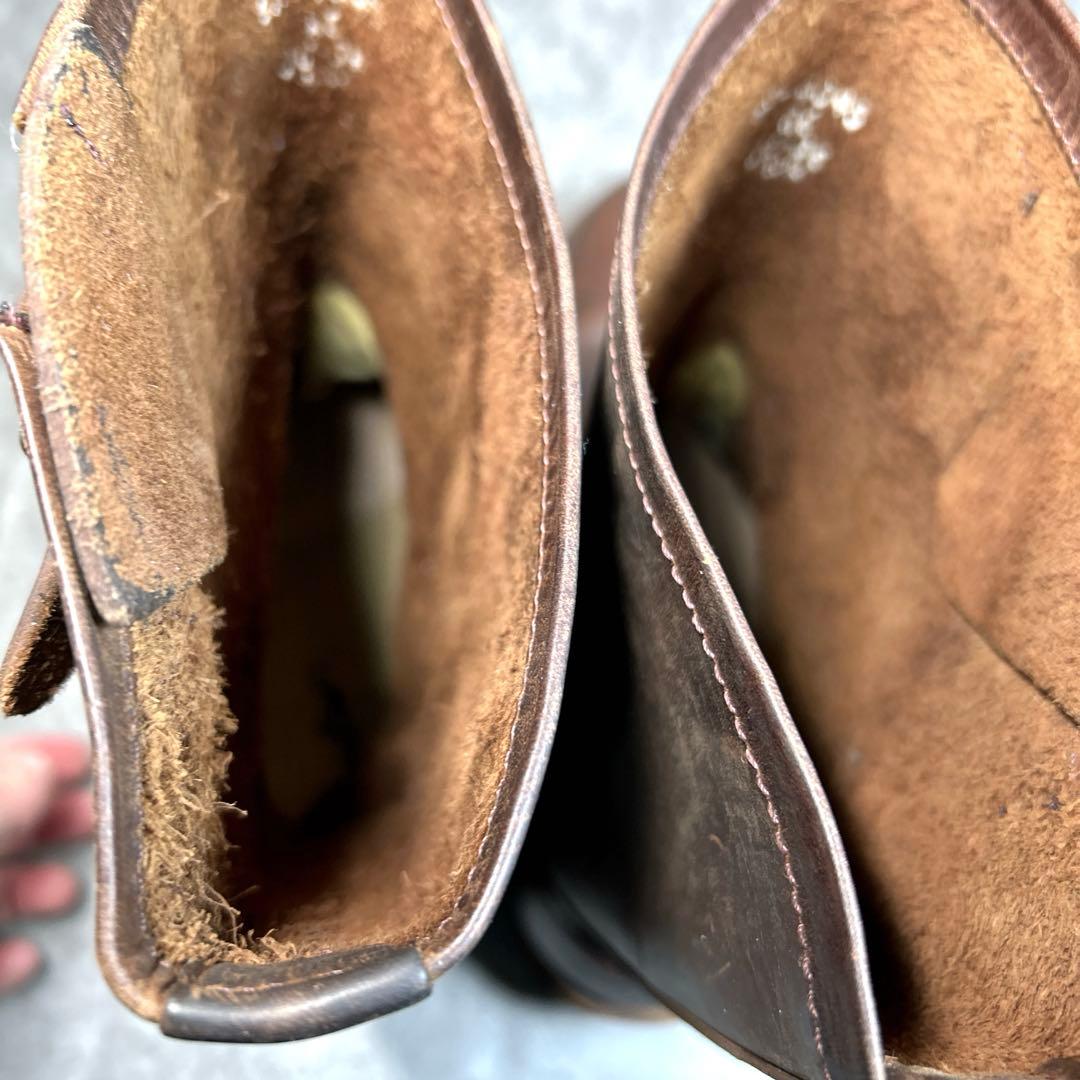 大人気【Hawkins】エンジニアブーツ/オイルド加工/廃盤/ワークブーツ/茶色