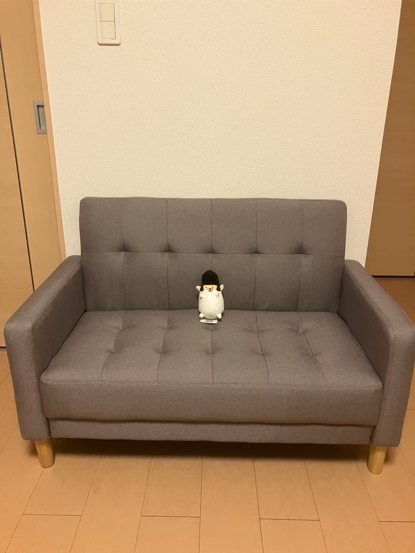 週末限定特価！ほぼ未使用！コンパクトサイズの2人掛けソファ　送料込み